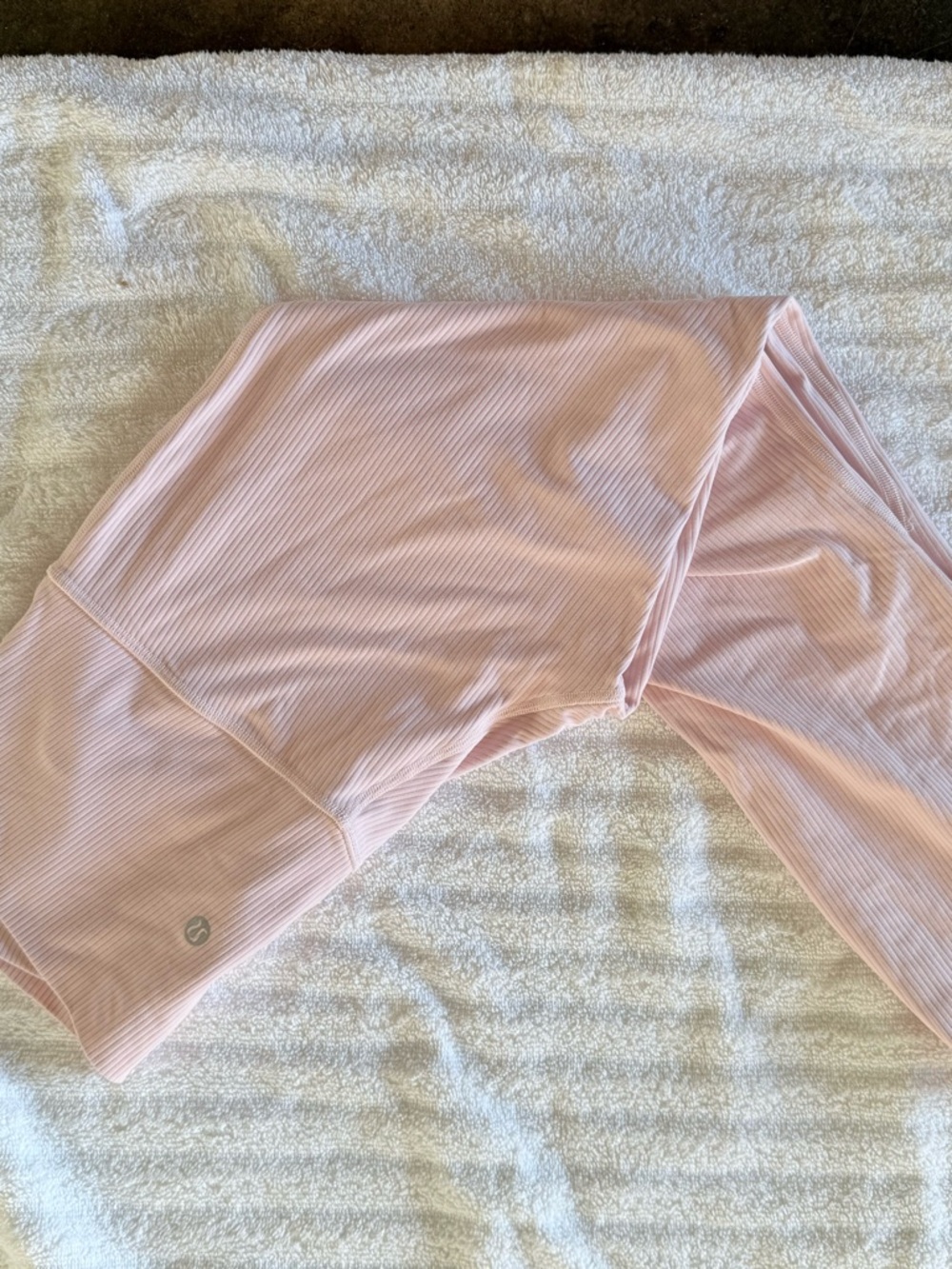 Lululemon Light Pink Ribbed Leggings size 6 NWOT